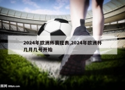 2024年欧洲杯赛程表,2024年欧洲杯几月几号开始